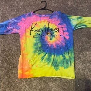 Long sleeve tie-dye shirt